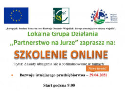 UWAGA! ZMIANA TERMINU SZKOLENIA ONLINE – ROZWÓJ ISTNIEJĄCEGO PRZEDSIĘBIORSTWA z 22.04 na 29.04