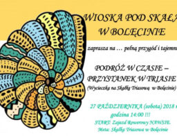 WIOSKA POD SKAŁĄ W BOLĘCINIE zaprasza na … pełną przygód i tajemnic PODRÓŻ W CZASIE – PRZYSTANEK W TRIASIE (Wycieczka na Skałkę Triasową w Bolęcinie)